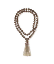 Load image into Gallery viewer, Carved Smoky Quartz Necklace with Turkish Tassel - Heidi Carey
