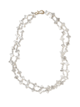 Load image into Gallery viewer, Two Strand Ivory (color) Mother of Pearl Cross Necklace
