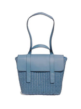 Load image into Gallery viewer, Blue Woven Leather Freehand Bag
