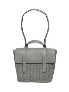 Grey Woven Leather Freehand Bag