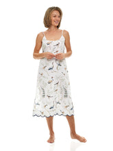 Load image into Gallery viewer, Birds of a Feather Print Slip Nightgown

