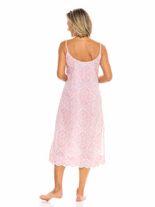 Coral Filigree Slip Nightgown
