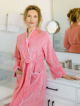 Load image into Gallery viewer, Coral French Terry Classic Robe
