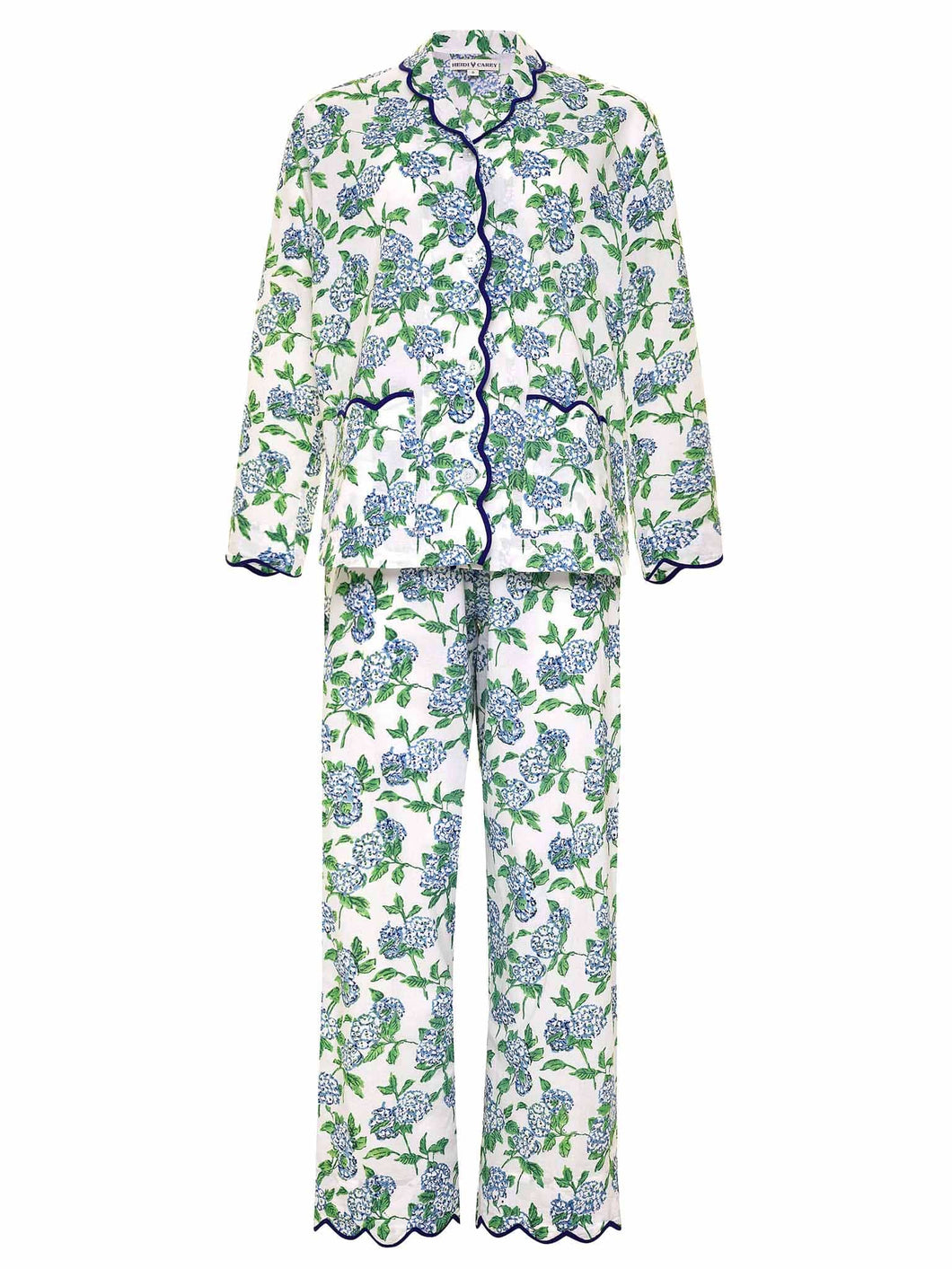 Hydrangea Pajamas with Scalloping – Heidi Carey