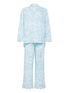 Ice Blue Filigree Pajamas