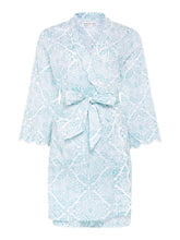 Load image into Gallery viewer, Ice Blue Filigree Short Classic Robe
