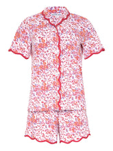Load image into Gallery viewer, Pink Floral Pima Knit PJ with Shorts
