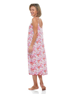 Pink Floral Slip Nightgown
