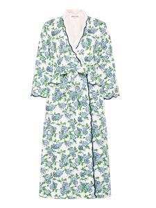 Hydrangea Fleece Lined Classic Robe