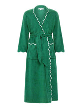 Load image into Gallery viewer, Emerald Green French Terry Robe
