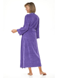 Purple French Terry Robe